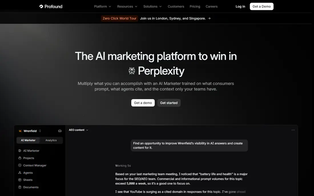 Profound website