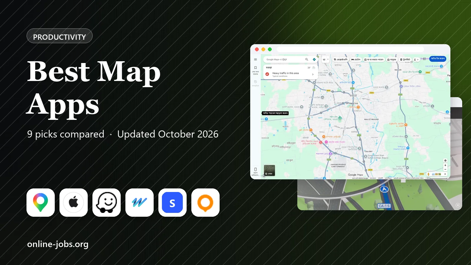 Best Map Apps in 2026: 9 Apps Compared