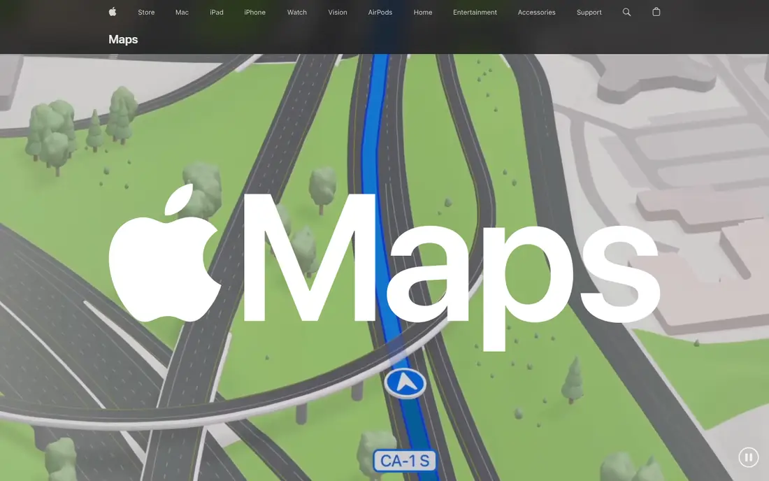 Apple Maps website