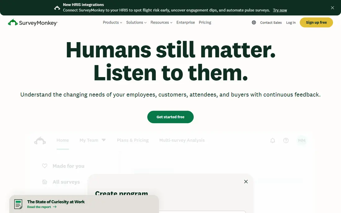 SurveyMonkey website