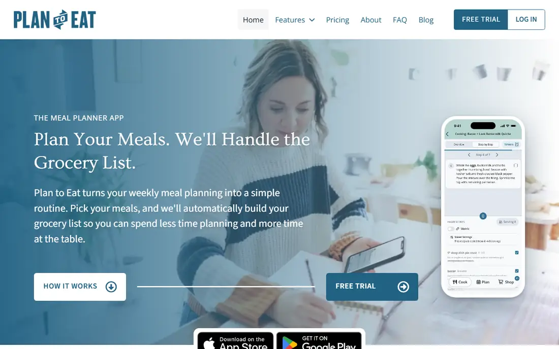 Plan to Eat website