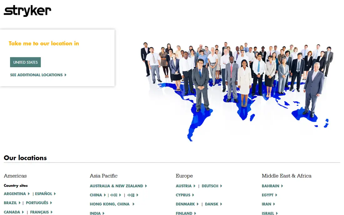 Stryker website