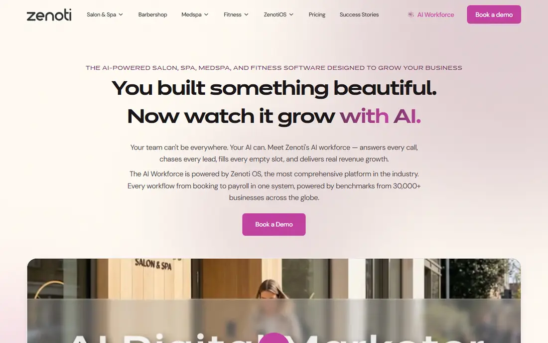 Zenoti website