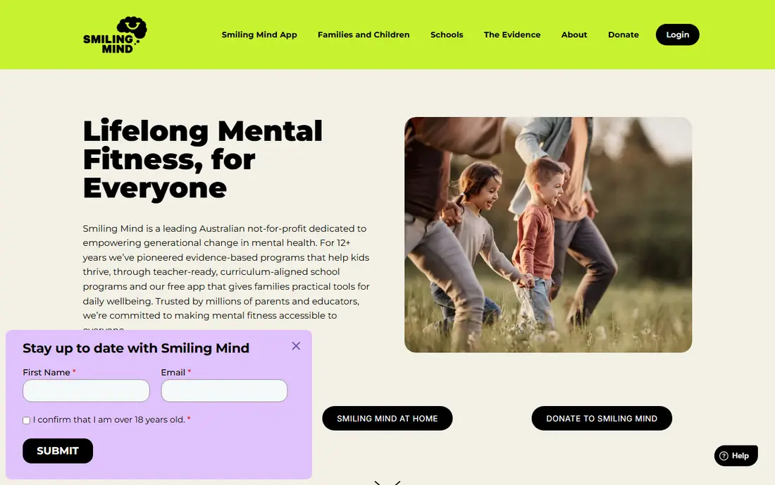 Smiling Mind website