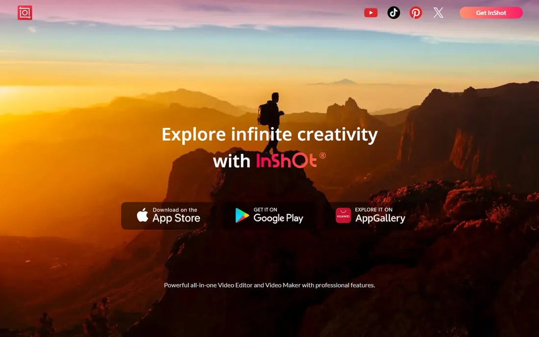 InShot website