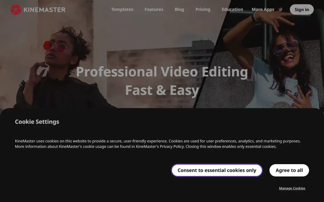 KineMaster website