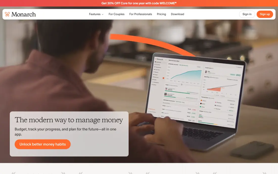 Monarch Money website