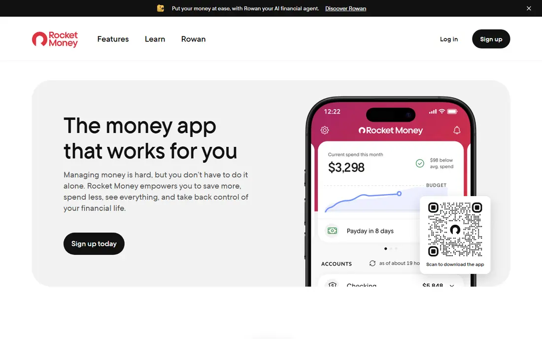 Rocket Money website
