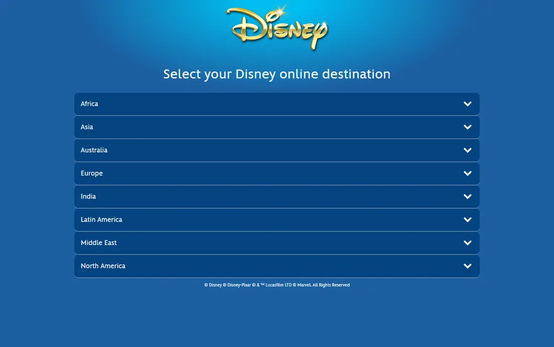 Disney+ website