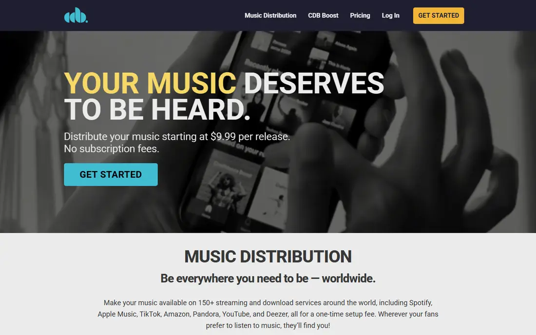 CD Baby website