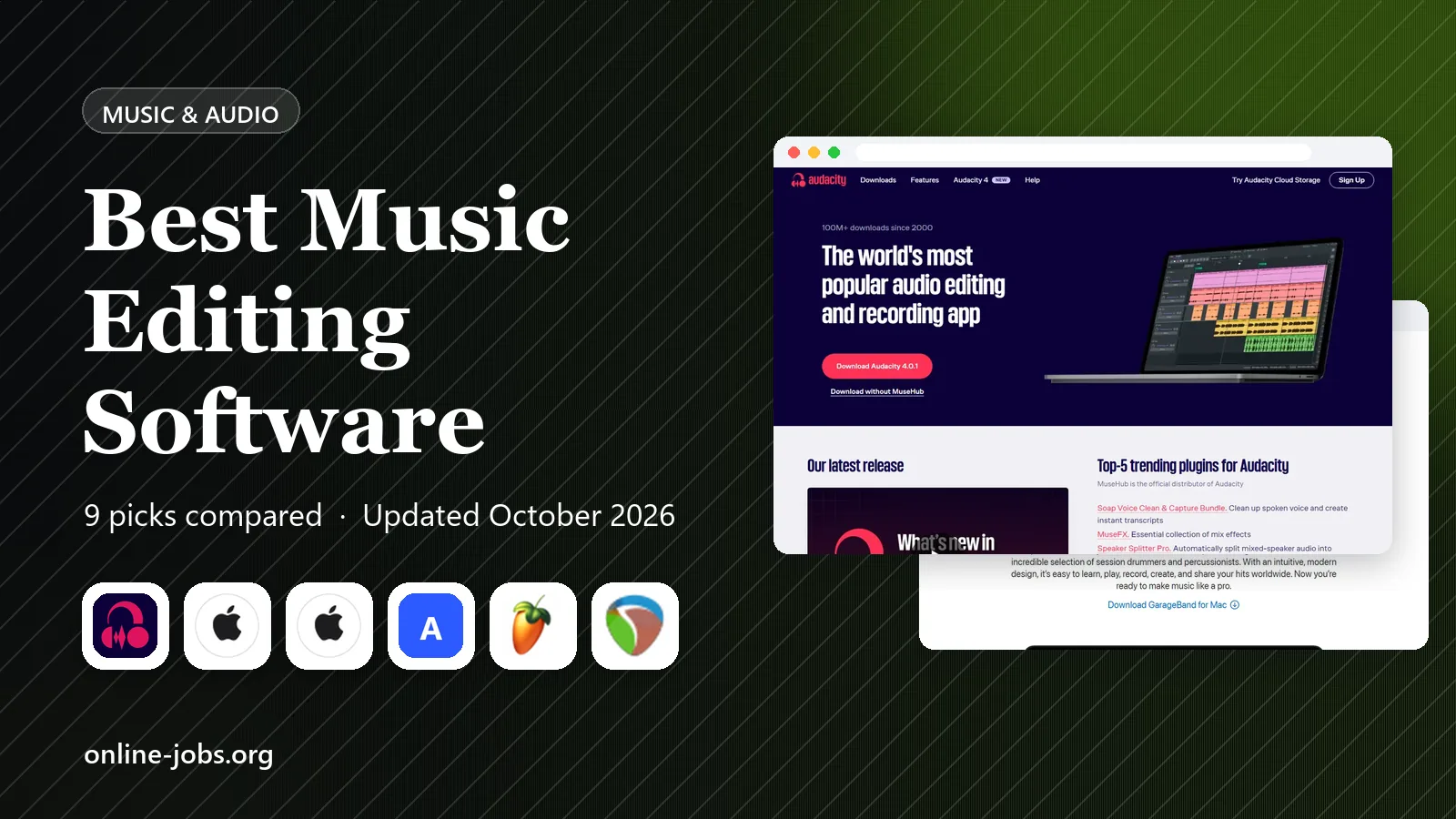 Best Music Editing Software in 2026: 9 Tools Compared