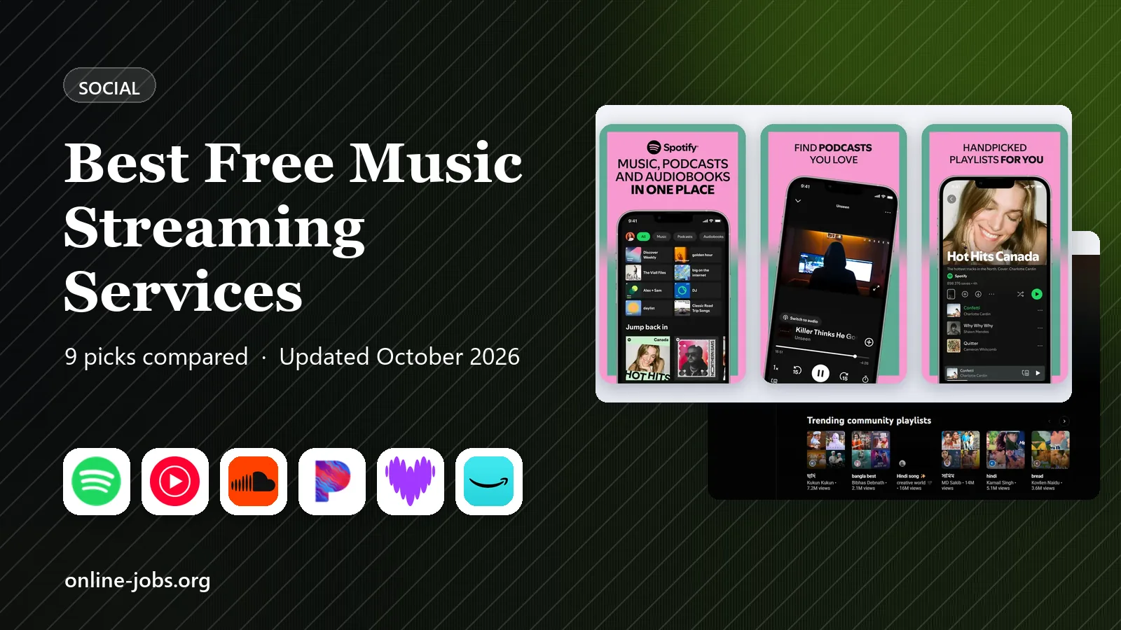 Best Free Music Streaming Services in 2026: 9 Services Compared