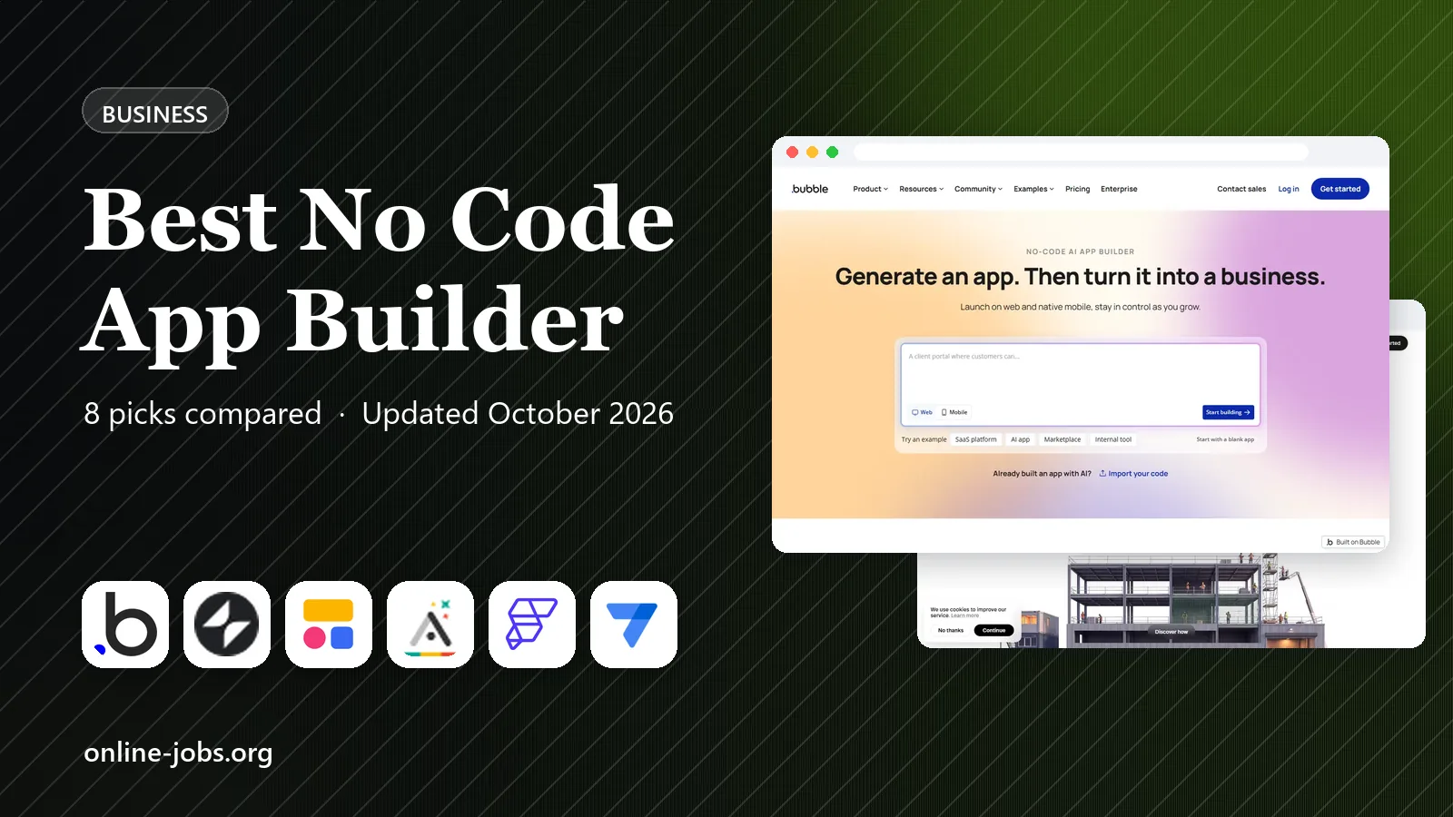 Best No Code App Builder in 2026: 8 Builders Compared