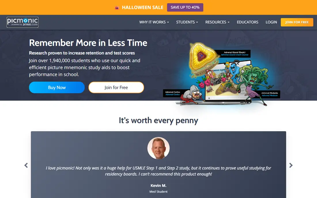 Picmonic website