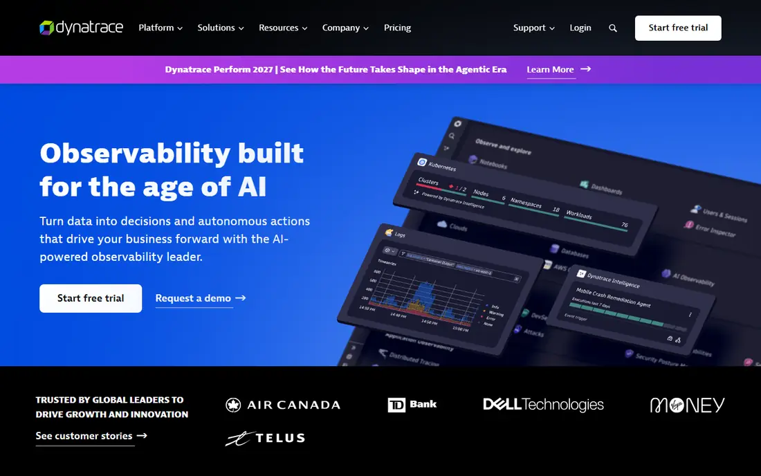 Dynatrace website
