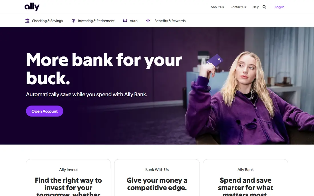 Ally Bank website