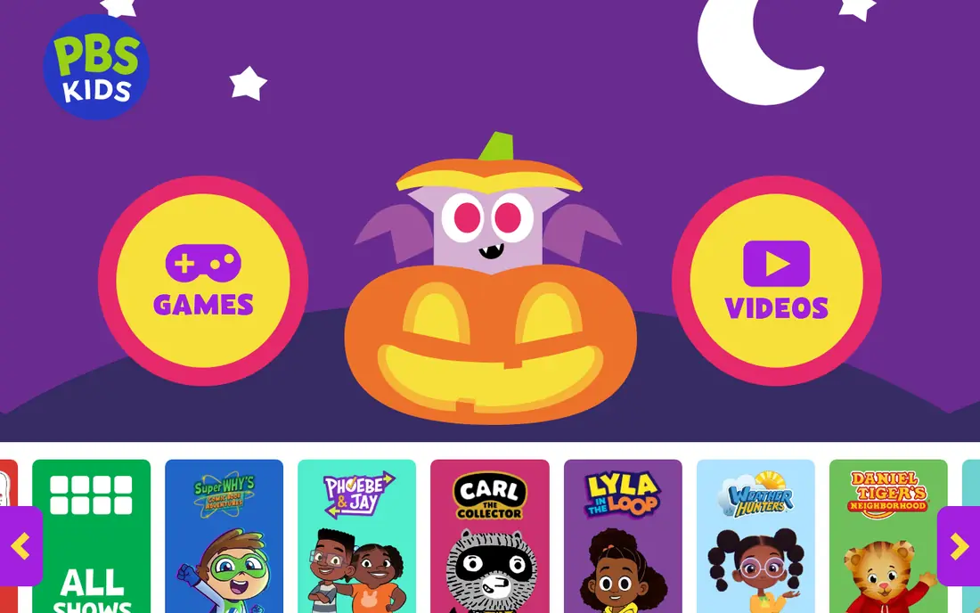 PBS KIDS Games website