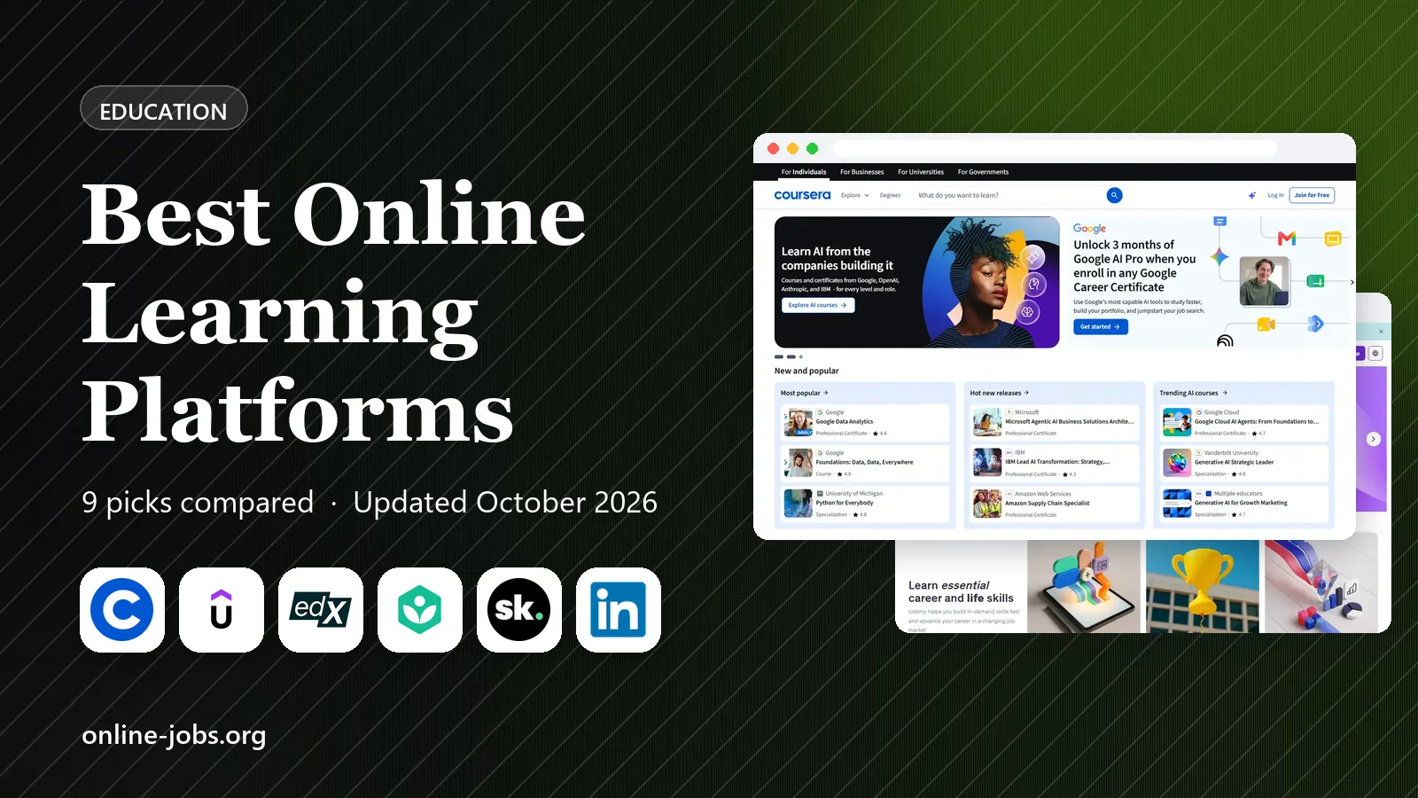 Best Online Learning Platforms in 2026: 9 Platforms Compared