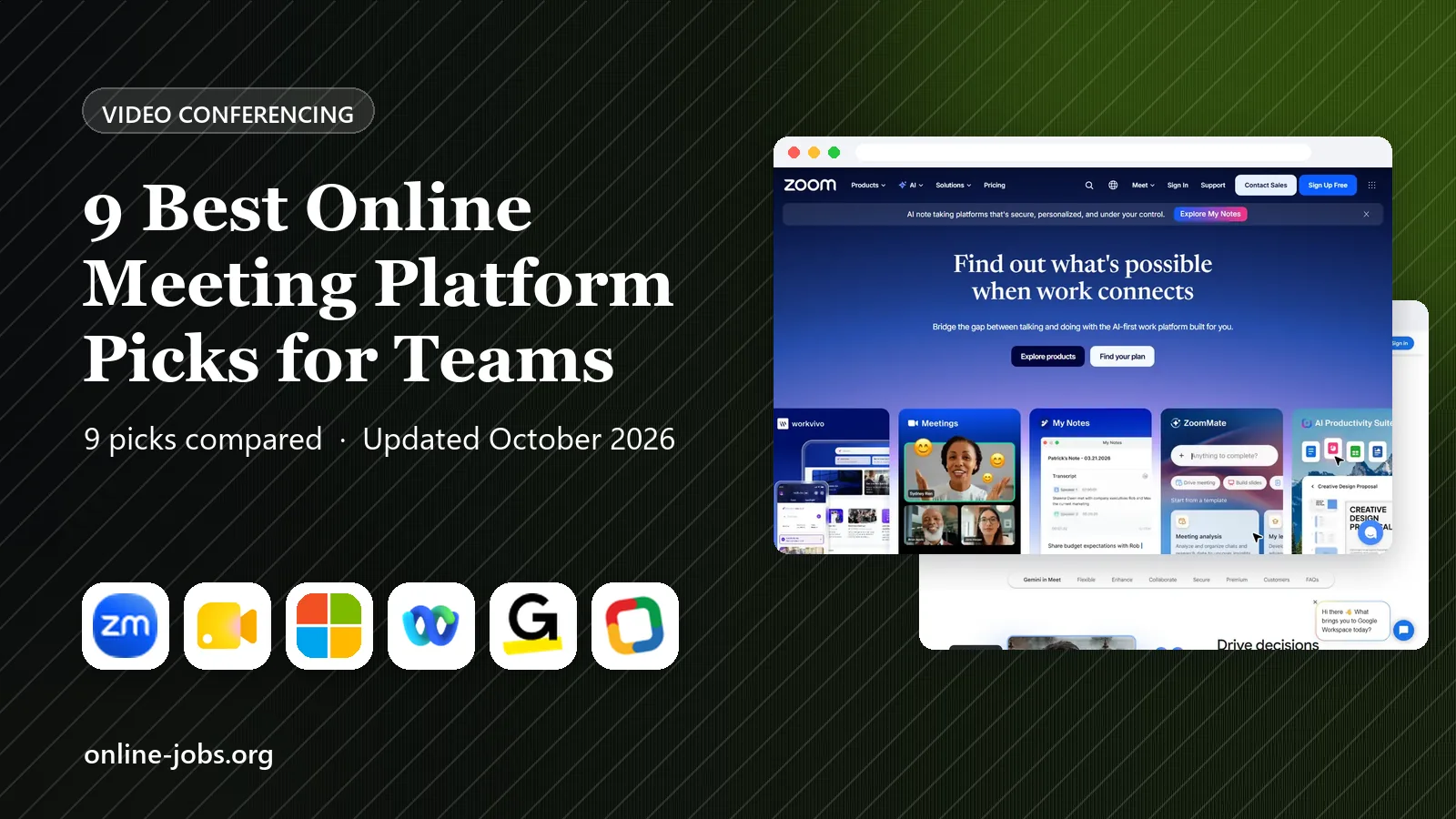 9 Best Online Meeting Platform Picks for Teams