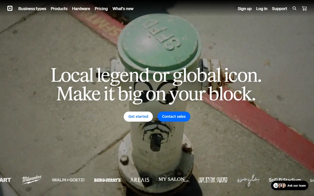 Square website