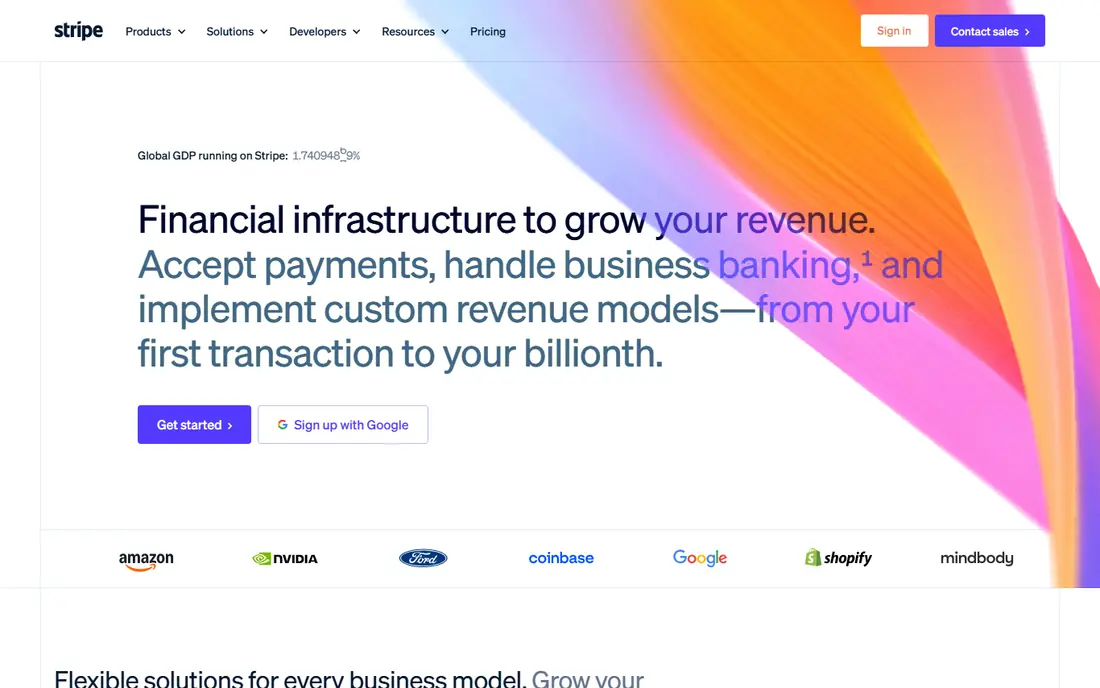 Stripe website