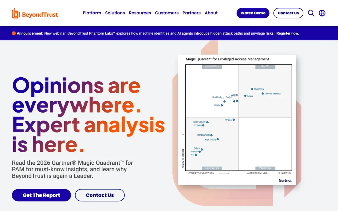 BeyondTrust website