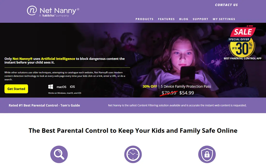 Net Nanny website