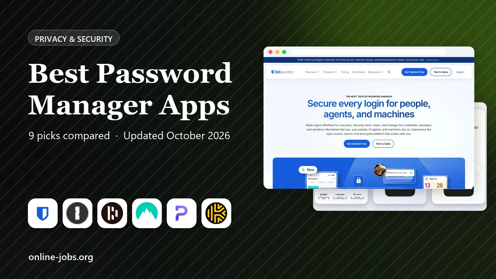 Best Password Manager Apps in 2026: 9 Tools Compared