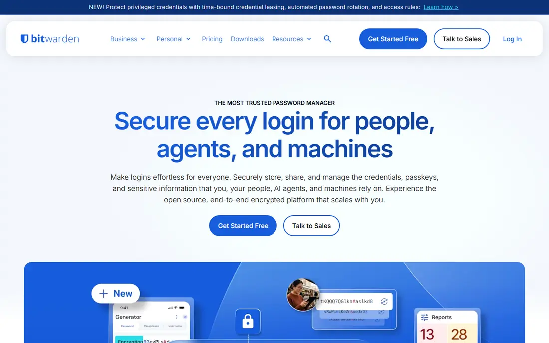 Bitwarden website