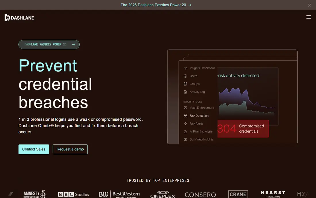 Dashlane website