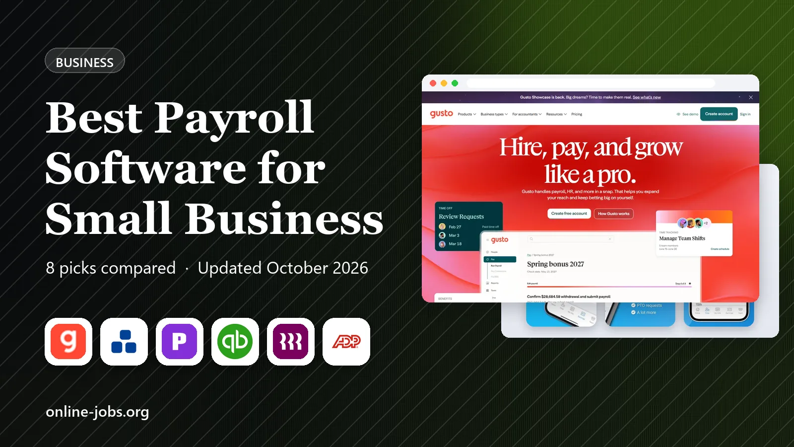 Best Payroll Software for Small Business in 2026: 8 Tools Compared
