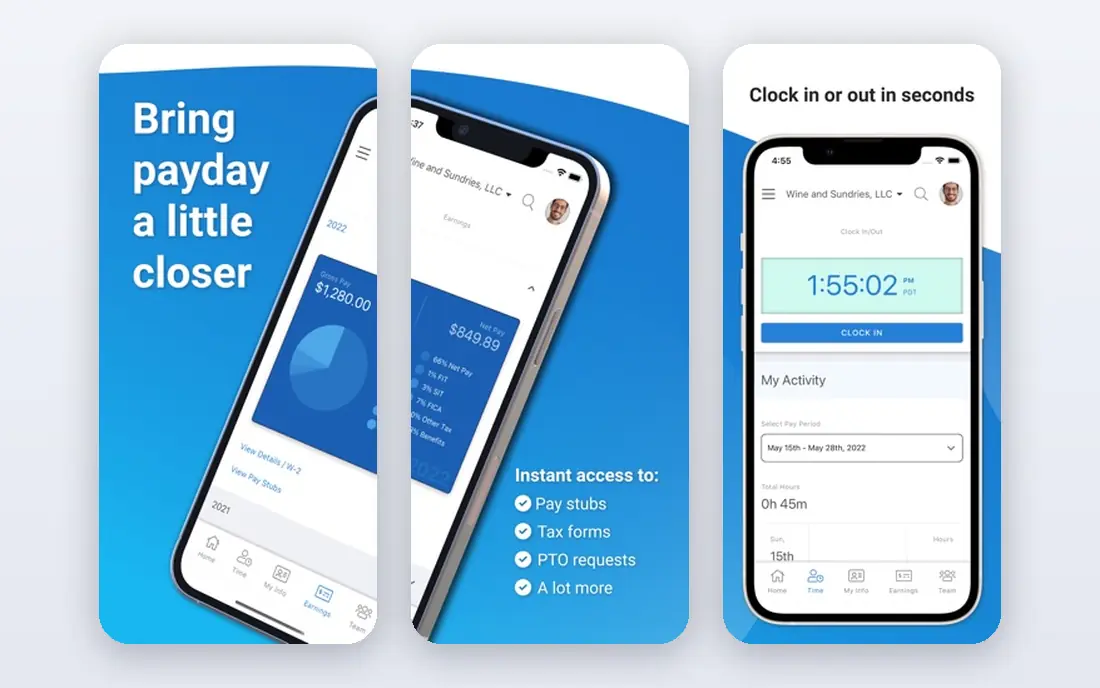 OnPay app screenshots