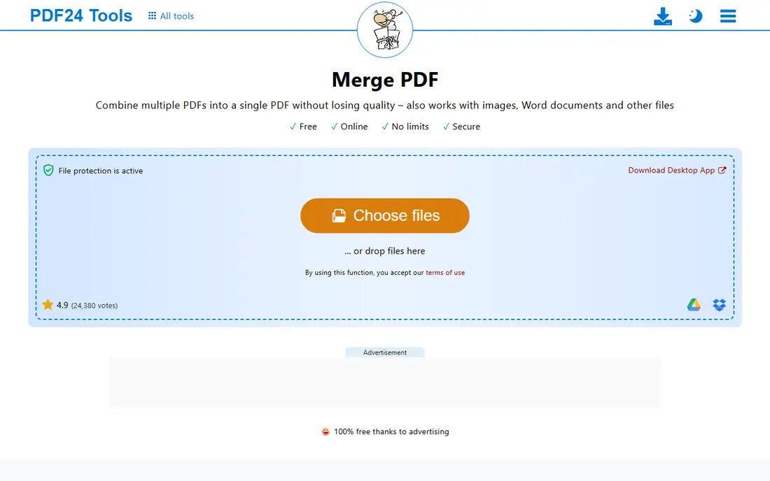 PDF24 website