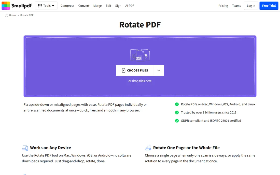 Smallpdf website