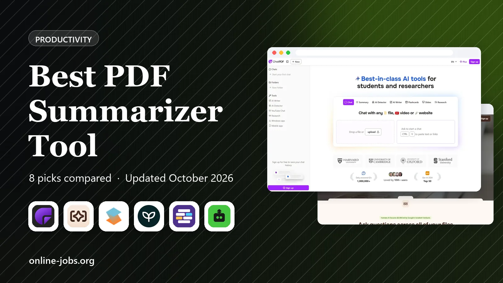 Best PDF Summarizer Tool in 2026: 8 Tools Compared