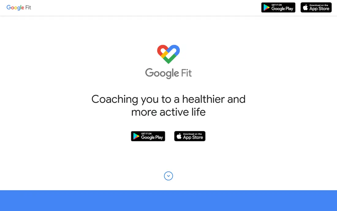 Google Fit website