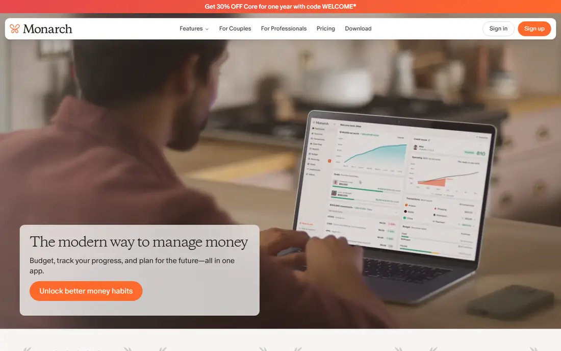 Monarch Money website
