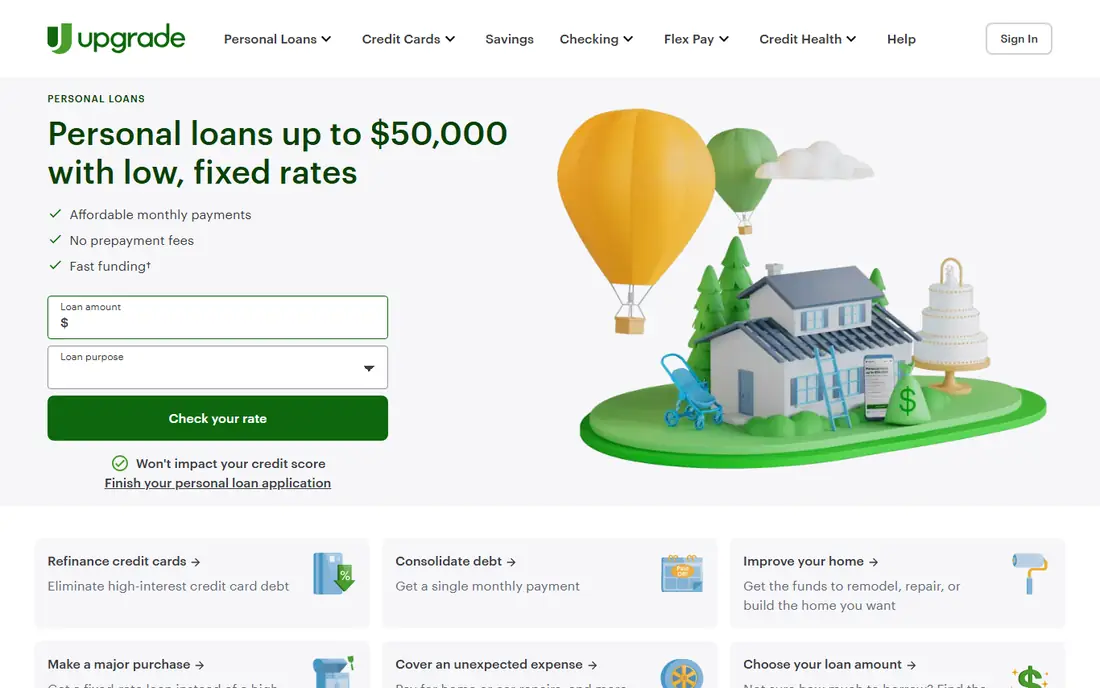 Upgrade website