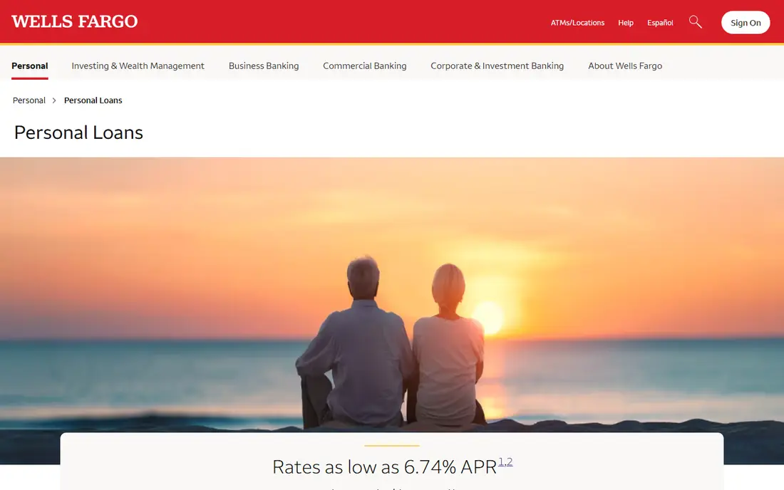 Wells Fargo website