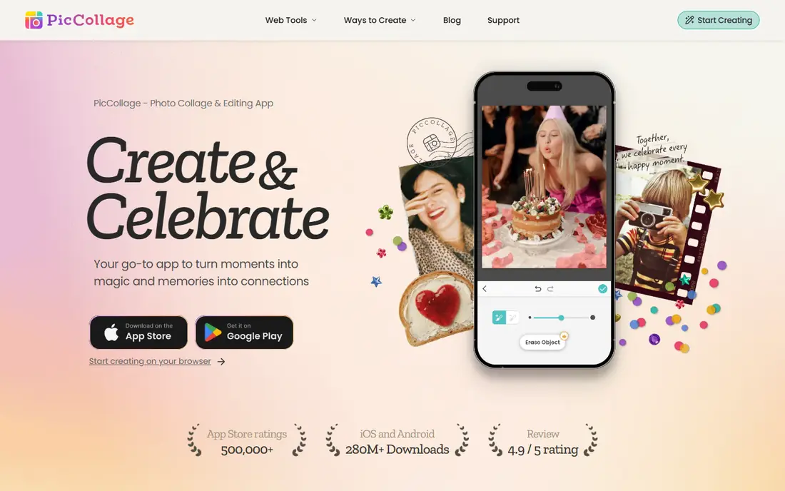 PicCollage website