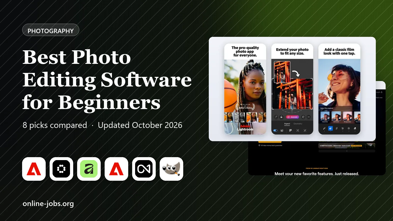 Best Photo Editing Software for Beginners in 2026: 8 Tools Compared
