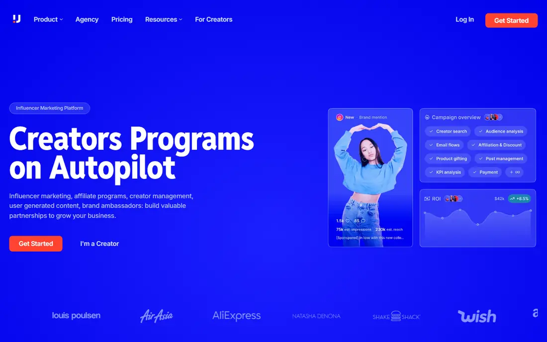 Upfluence website