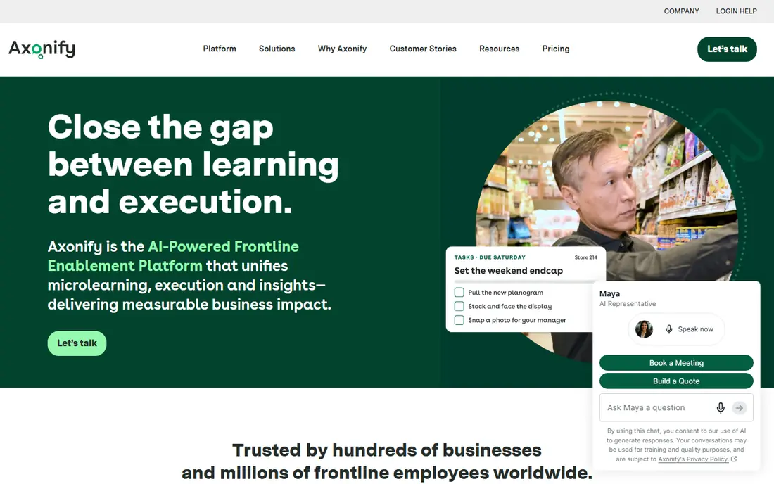 Axonify website