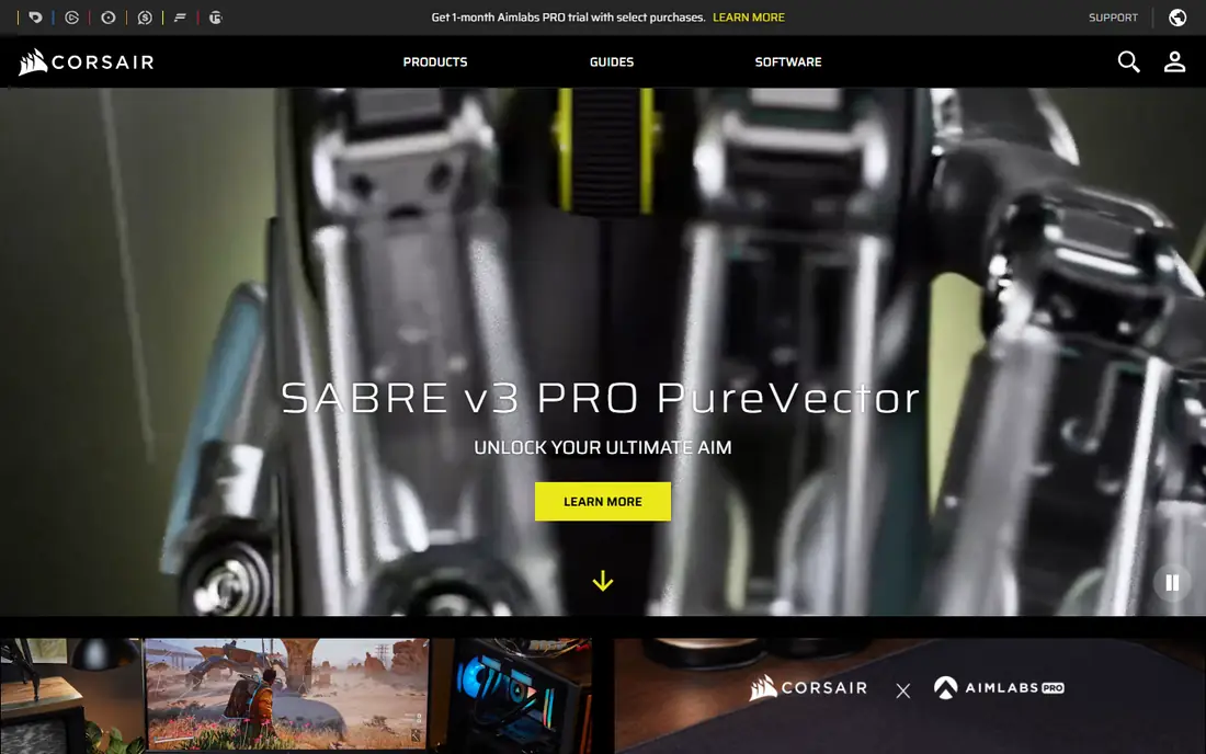 Corsair website