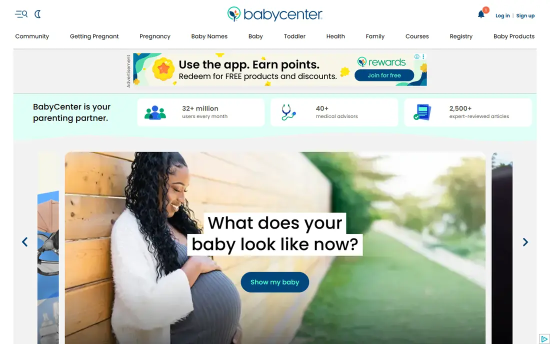 BabyCenter website