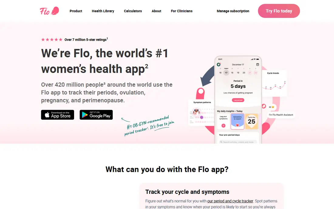 Flo website