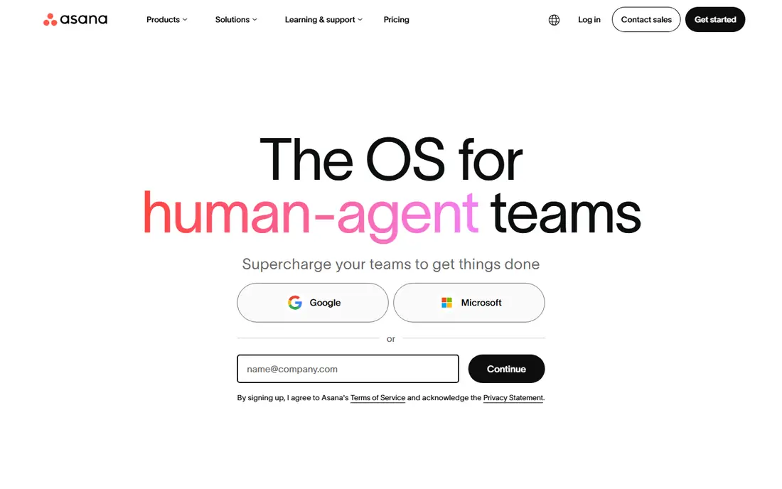 Asana website