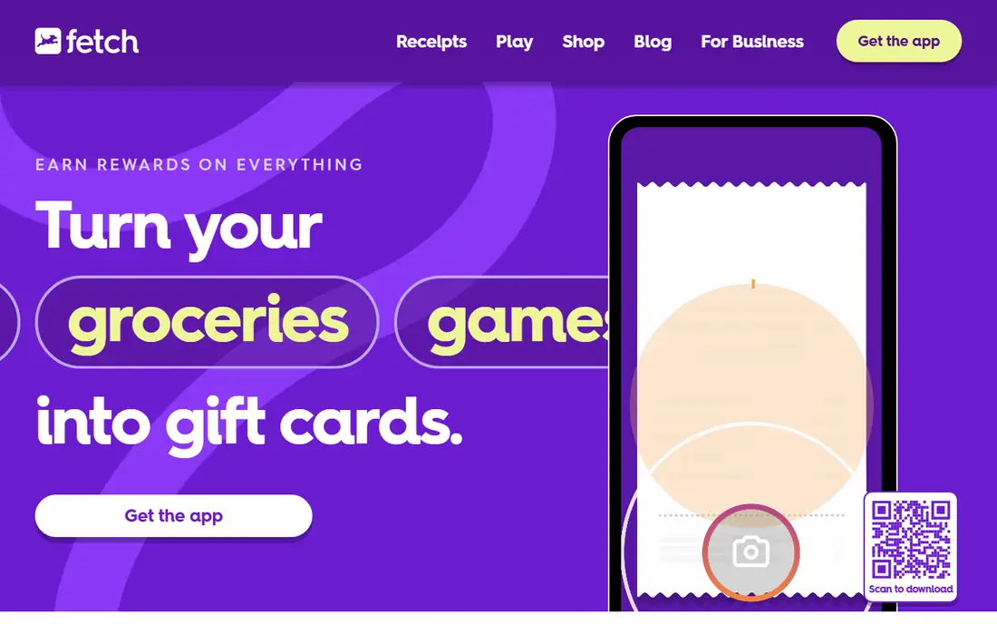 Fetch Rewards website