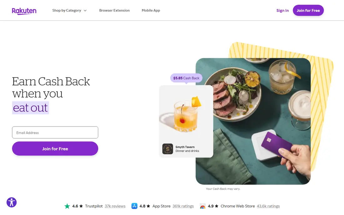Rakuten website