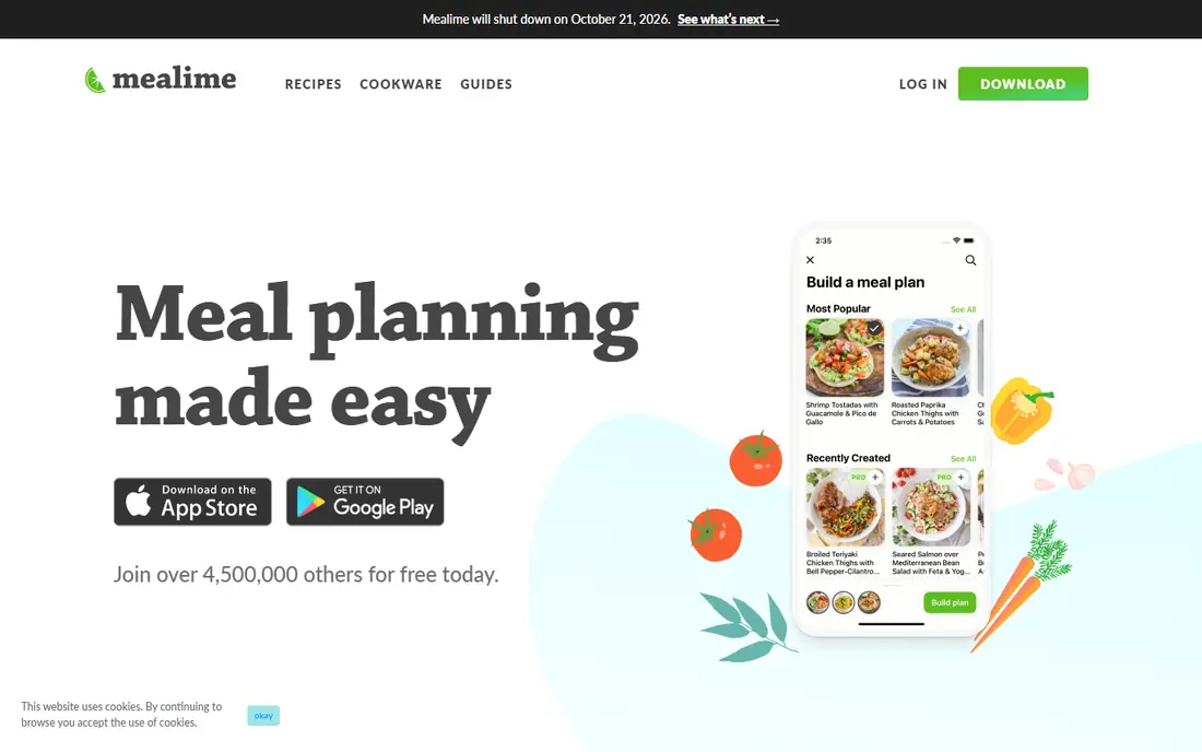 Mealime website
